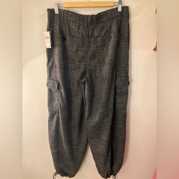 BY ANTHROPOLOGIE TWEED PARACHUTE PANTS Medium Tall BNWT - Picture 10 of 12